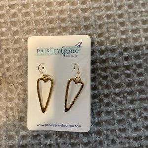 Gold Heart Earrings